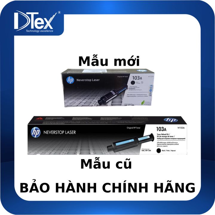 Mực in HP 103A - 103AD Black Neverstop Laser Toner Reload Kit (W1103A/W1103AD) - HÀNG CHÍNH HÃNG