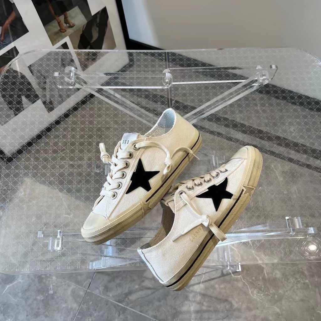 Giày thể thao da thật thời trang cao cấp Golden Goose nam nữ phong cách đường phố