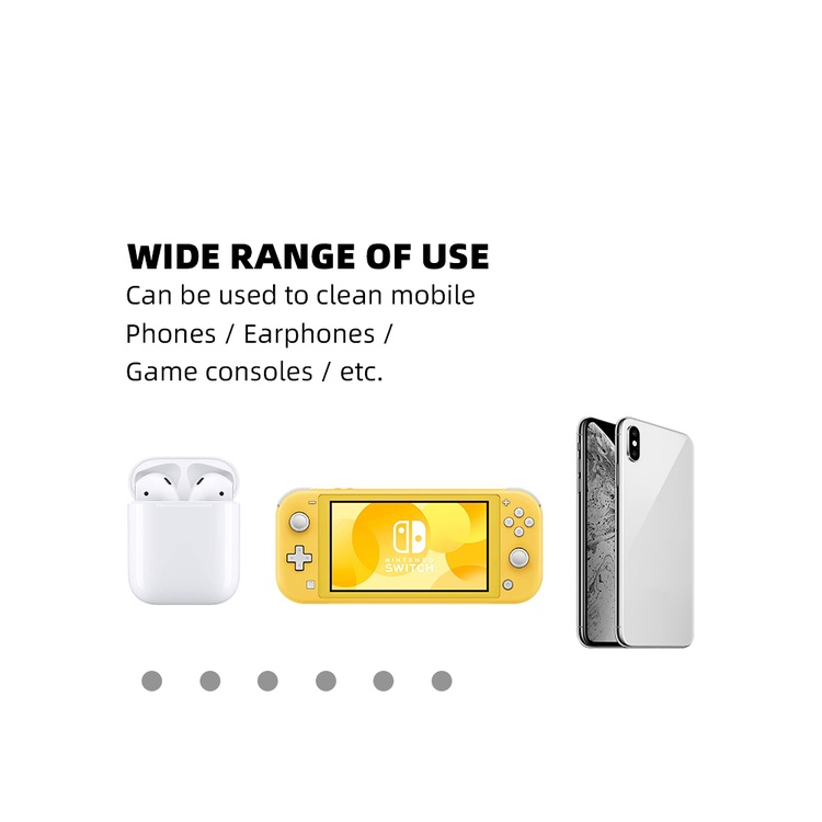 Bộ Cọ Làm Sạch Lỗ Tròn Cho Máy Chơi Game Nintendo Switch Console Suit Suit Phù Hợp Với Vỏ Tai Nghe Bluetooth Không Dây