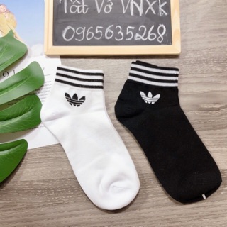 Tất/ Vớ Adidas 3 Lá Cổ Ngắn_ Hàng Xuất Dư