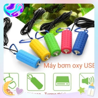 Máy tạo oxy máy bơm oxi hồ cá cổng USB dùng sạc dự phòng sạc điện thoại