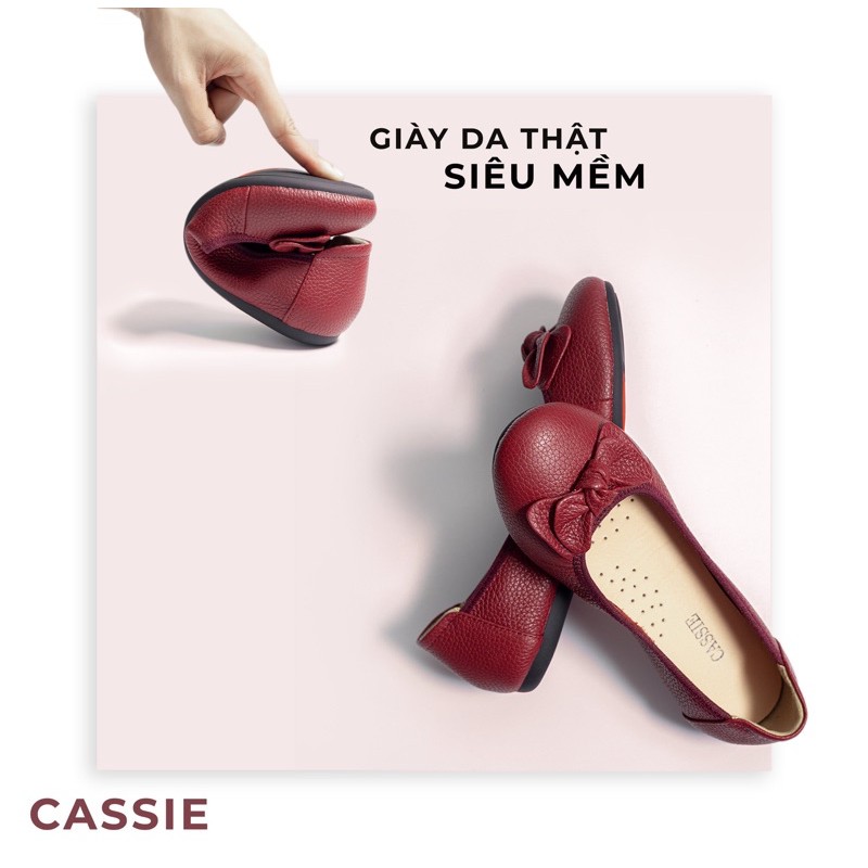 Giày Bệt Nơ Da Mềm Đế Cao Su Đúc Chuẩn Form | BigBuy360 - bigbuy360.vn