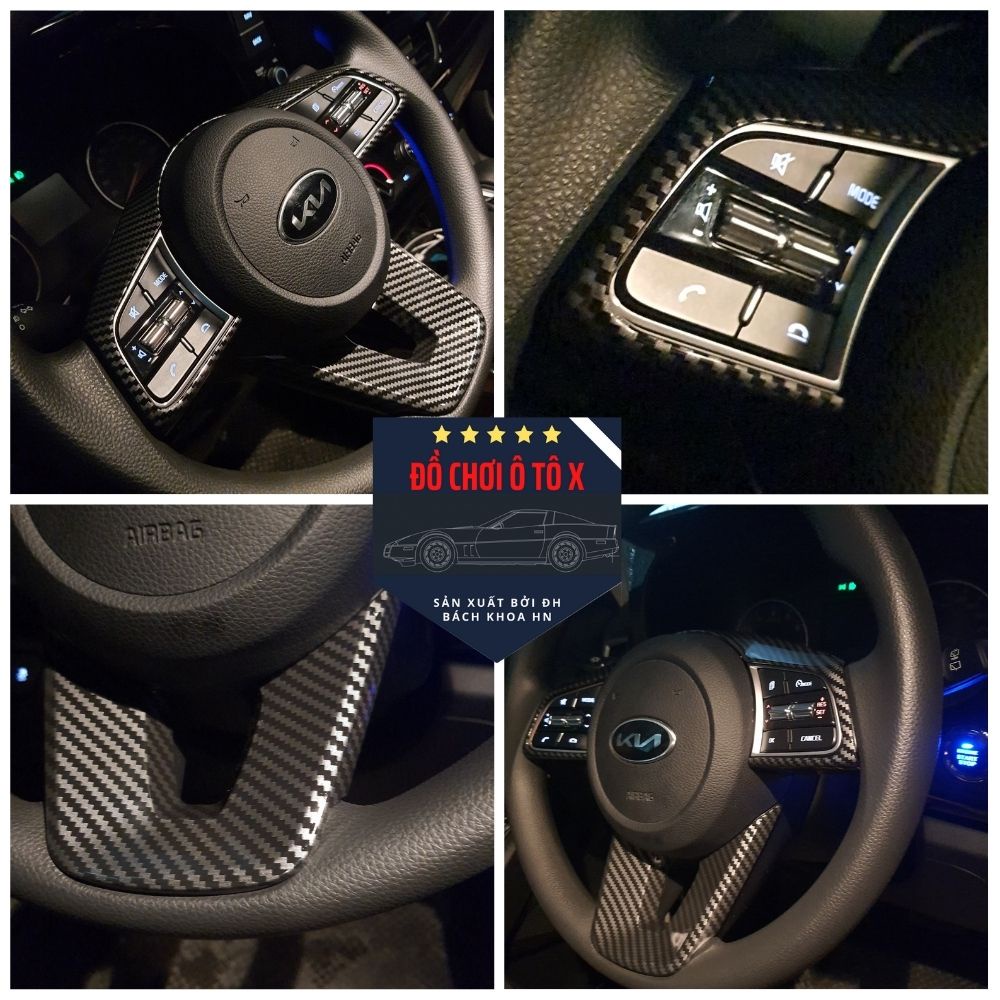 Ốp nội thất, ốp mặt vô lăng KIA K3, KIA CARENS, KIA CERATO, KIA SELTOS, KIA SONET
