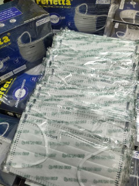 🇻🇳 Khẩu trang Perfetta than hoạt tính(có logo) 4 lớp (hộp 40 cái) Activision Carbon | BigBuy360 - bigbuy360.vn