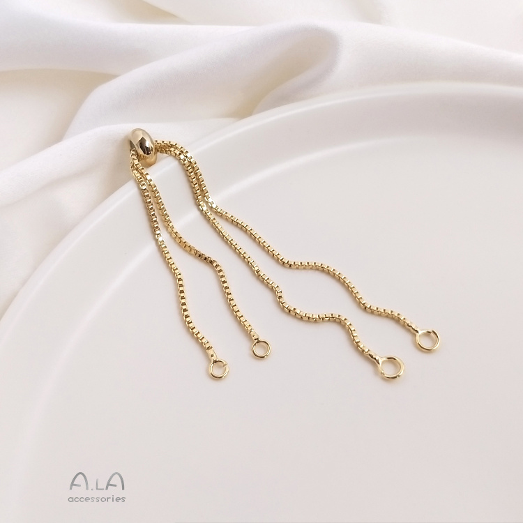 Chuỗi Hạt silicone Đeo Tay Nối Dài Màu Vàng 18K 14K