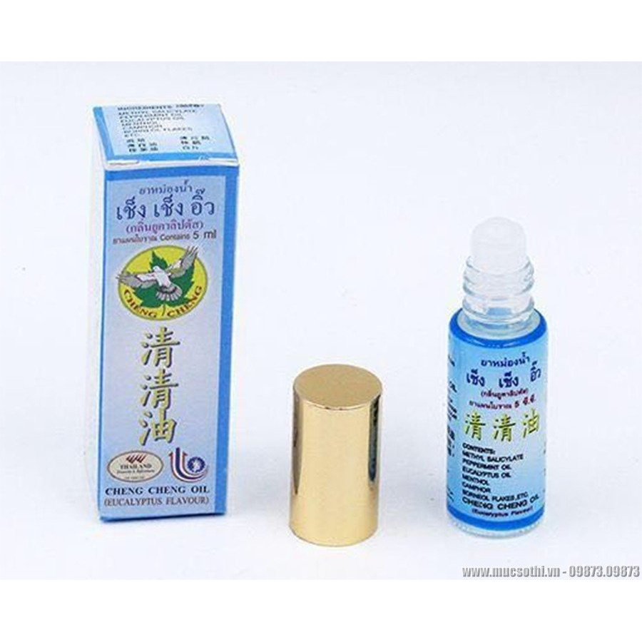 Chai Dầu gió dạng lăn Cheng Cheng Oil 5ml