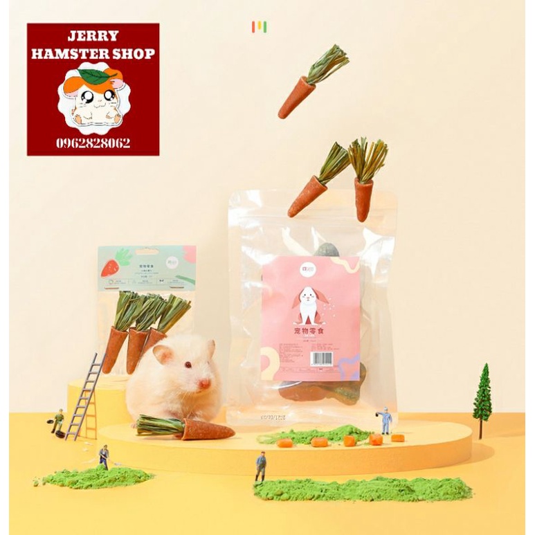 Carot đồ chơi gặm nhấm cho hamster,thỏ,guine pig...