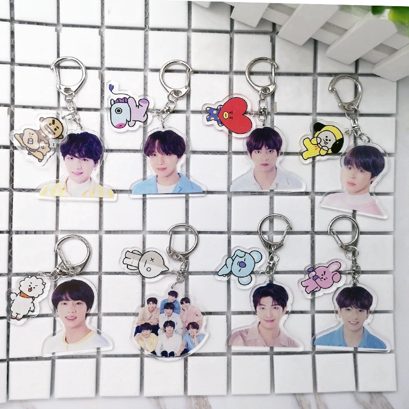 Móc khóa xinh xắn dễ thương cho fan hâm mộ nhóm nhạc BTS