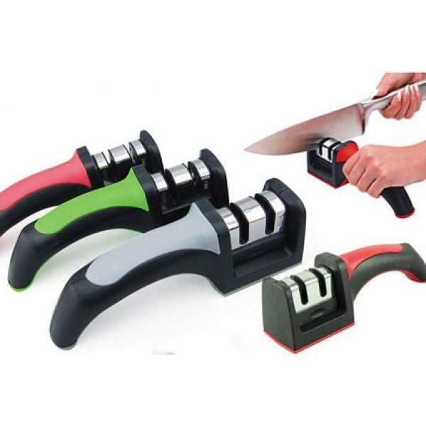 Dụng cụ dài dao có cáng dai cầm tay 3 rãnh mài siêu bén cho nhà bếp đa năng SR-2250