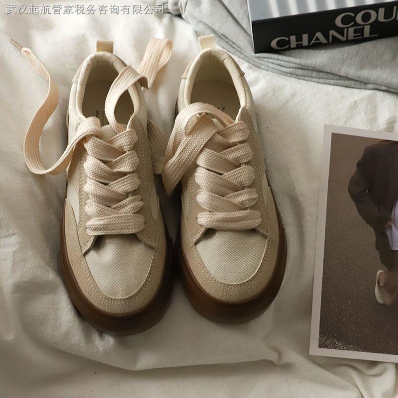 Giày Vải Canvas Đế Dày Phong Cách Retro Hồng Kông Hàng Mới 2022 Dễ Phối Đồ Dành Cho Bạn Nữ