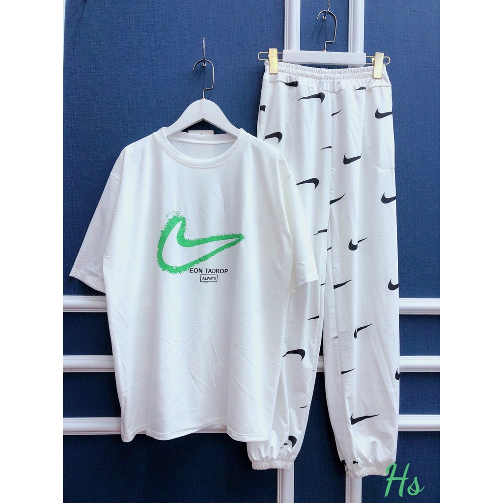 💚 Bộ Nike_ Chất liệu Su Xước_ Quần Jogger Cực Chất_ Có Ảnh Đánh Giá + Video Sản Phẩm