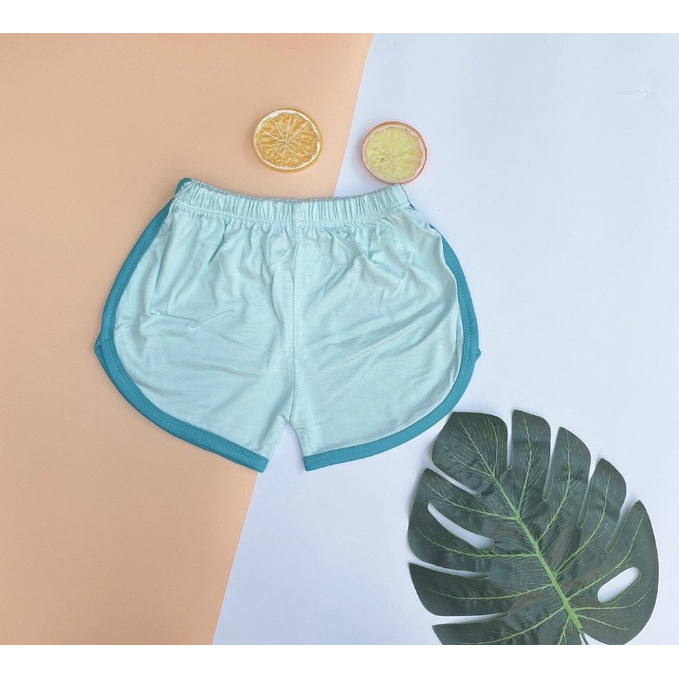 Quần đùi thun lạnh Kwoo cho bé trai, bé gái set 5 cái