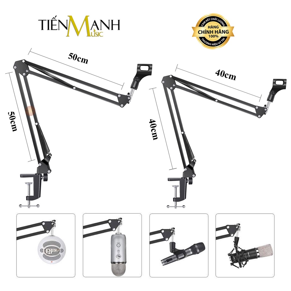 Chân Micro Kẹp Bàn Thu Âm LiveStream Arm NB35, NB37, NB39 - Giá Đỡ Đế Mic Stand NB-35, NB-37, NB-39 Microphone