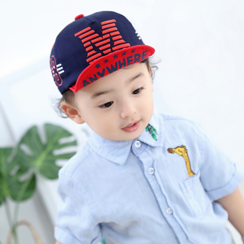 Mũ lưỡi trai cotton in hình ngôi sao đáng yêu cho bé