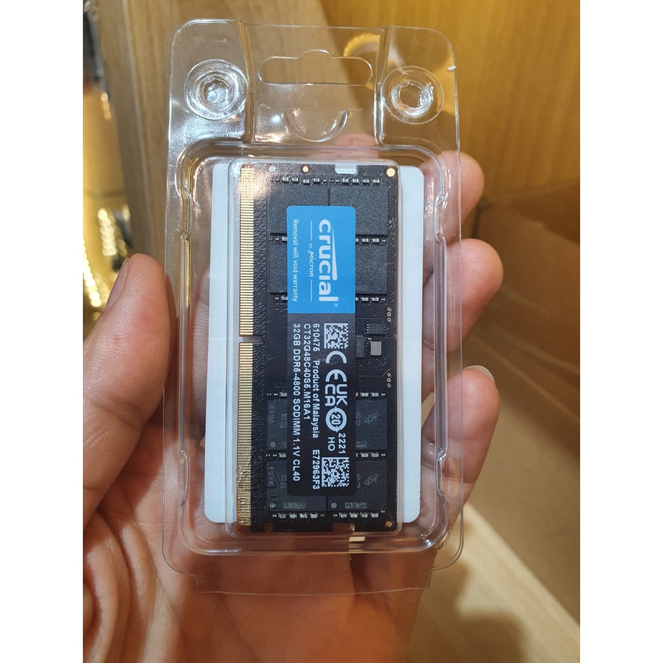 RAM Laptop DDR5 Crucial 4800Mhz - 8GB / 16GB / 32GB - Bảo hành 36 tháng