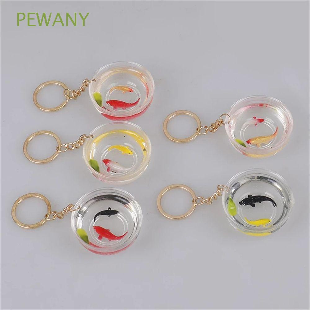 PEWANY Creative Fish Tank Keychains Tourist Memorial Bag Pendant|Keyrings Packaging Decoration Women Charm Fashion Ornaments Girl Jewelry Ornaments… – – top1shop