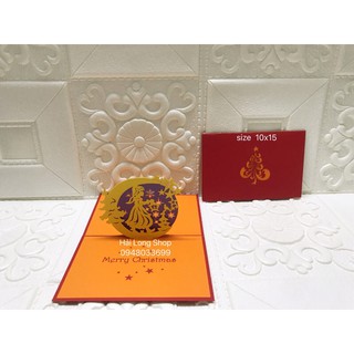 Thiên thần 5 - noel - thiệp 3d