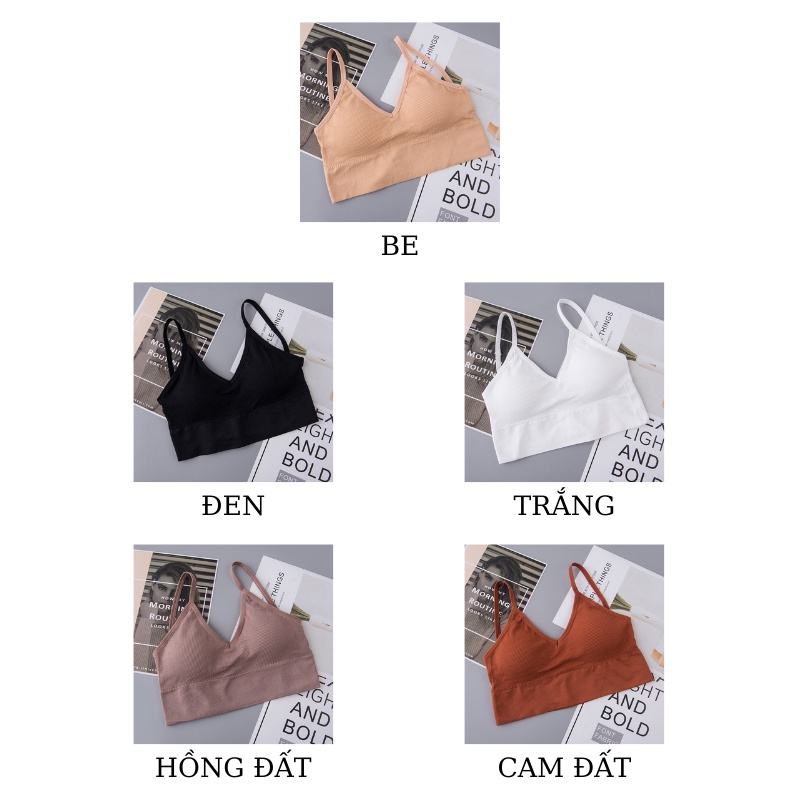 Áo bra nữ hở lưng chữ U 2 dây len tăm AL51 | BigBuy360 - bigbuy360.vn
