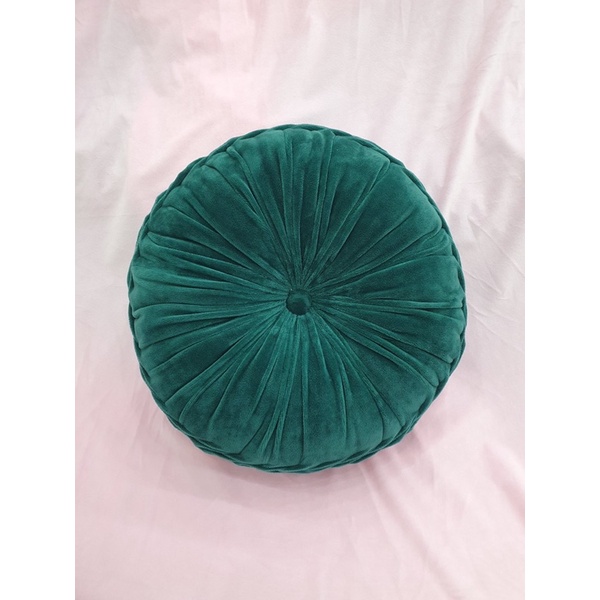 Gối tựa lưng sofa đệm ngồi bệt tròn hình bí ngô bánh xe  sang chảnh, vải nỉ nhung cao cấp mẫu mới 40cm hàng hót _TN1