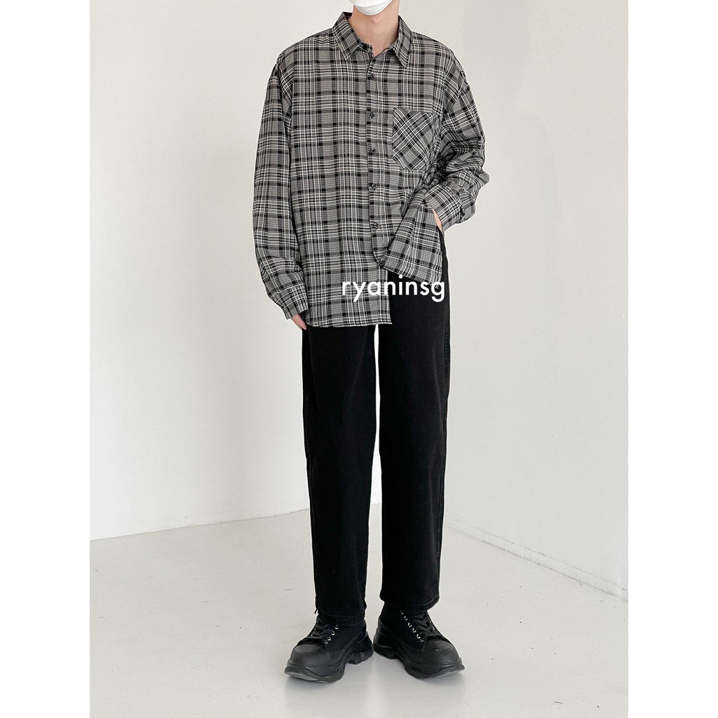 Baggy black - QUẦN KAKI ỐNG RỘNG ĐEN RYAN UNISEX CAO CẤP PHONG CÁCH HÀN QUỐC