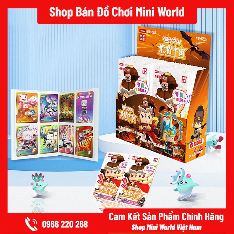 Thẻ Bài Mini World SS2 [Gửi 1 Gói Ngẫu Nhiên, 6 Thẻ Bài]