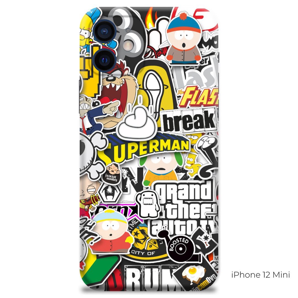 Skin dán điện thoại mẫu Stickerbomb