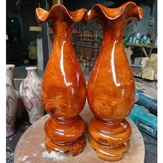 cặp lục bình gỗ tràm cao 30cm x 10cm