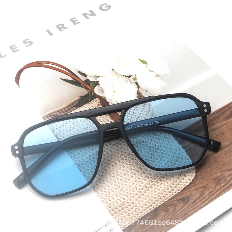 Kính Mát Tròng Hình Học Cho Nam Nữ