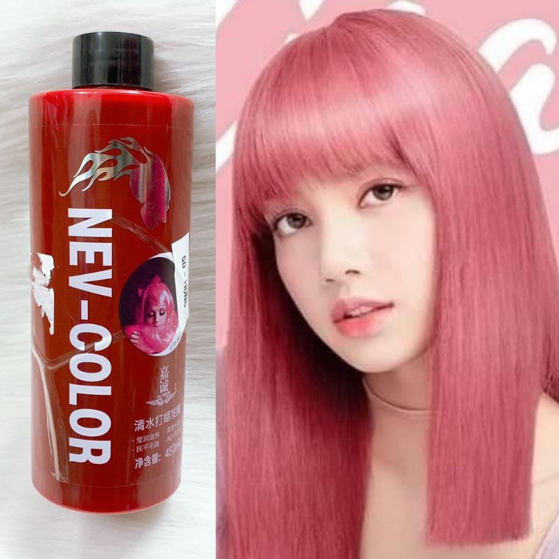 Thuốc Màu nhuộm phủ bóng hàn quốc  hồng pink LM-065 800ml