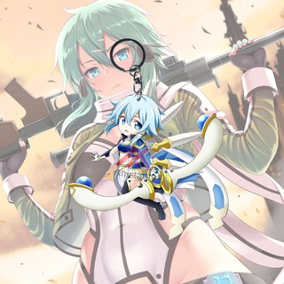 Móc Khóa In Hình Nhân Vật Sinon Ganci Trong Sword Art Online