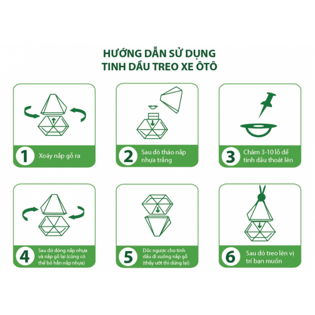 Tinh dầu bạc hà treo xe thiên nhiên nguyên chất thơm phòng đuổi chuột đuổi muỗi hiệu quả Nesfarm BH10