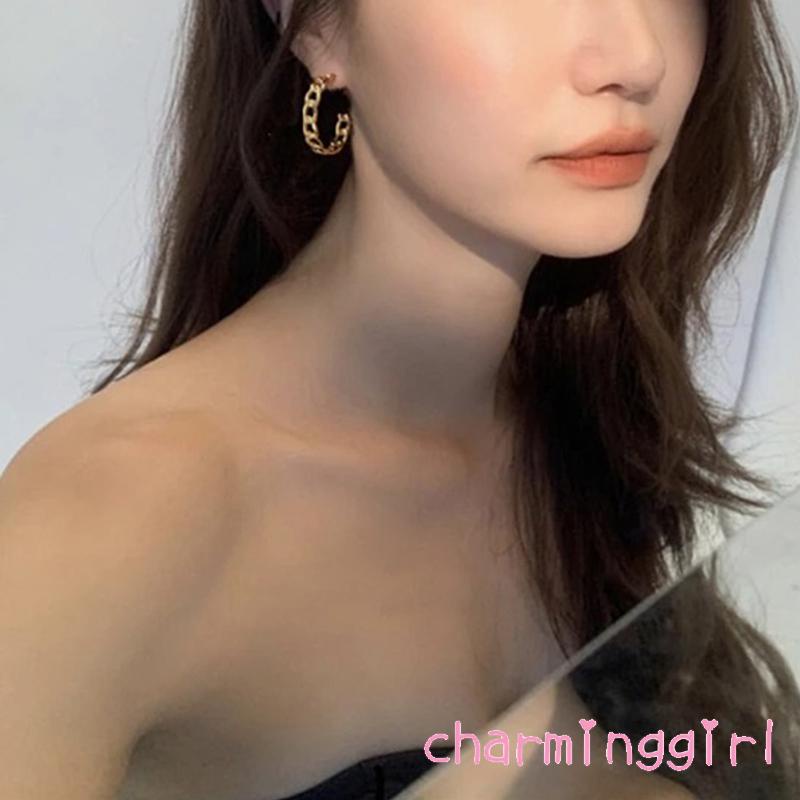 Bông tai hình chữ C thời trang dành cho nữ