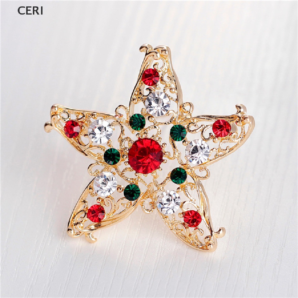 1 Ghim Cài Áo Hình Người Tuyết / Ngôi Sao Đính Đá Thời Trang Ghim Cài Áo Hình Vòng Hoa / Người Tuyết / Trái Tim Đính Đá Nhân Tạo Thời Trang Cho Chr Đính Đá