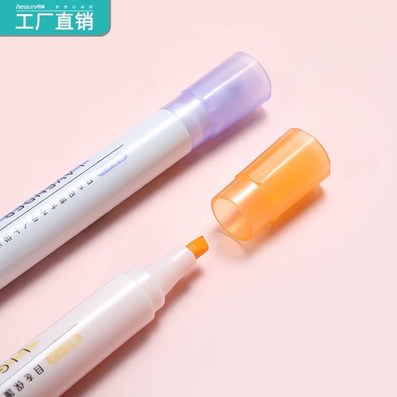 Bút nhớ highlight bút nhiều màu bộ bút highlight bút dạ quang màu pastel highlighter vỉ 6 chiếc 7722