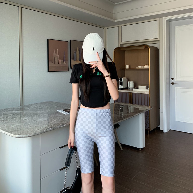 Quần Legging Bằng Lụa Mát Lưng Cao Bảo Vệ An Toàn Khi Tập yoga/Thể Hình Cho Nữ