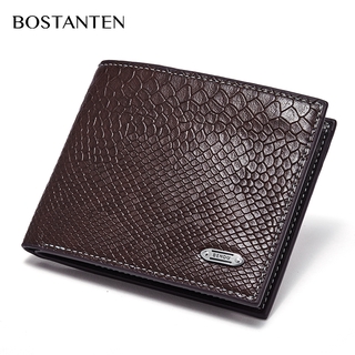 Ví Nam BOSTANTEN Dạng Da Có Kết Cấu Vân Da Cá Sấu Độc Đáo