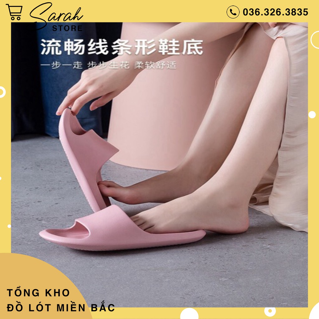 Dép Đi Trong Nhà Nam Nữ Ulzzang Đúc Liền Khối Siêu Nhẹ D188