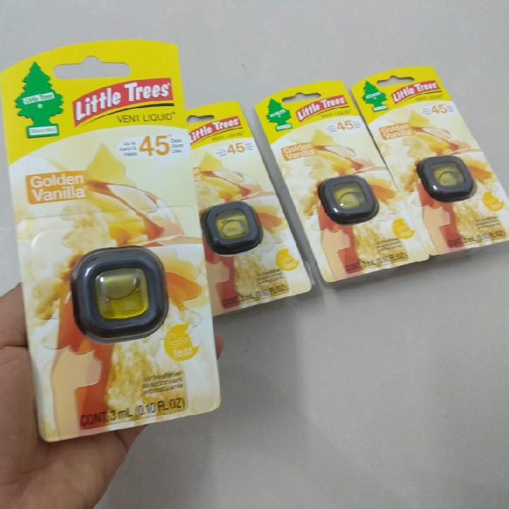 Nước hoa tinh dầu Little trees Vent Liquid kẹp thơm gài khe gió máy lạnh oto