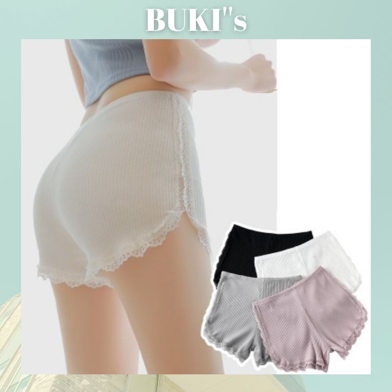 Quần Mặc Váy Ngắn Coton - Quần Chip Tăm Viền Ren Co Giãn 4 Chiều