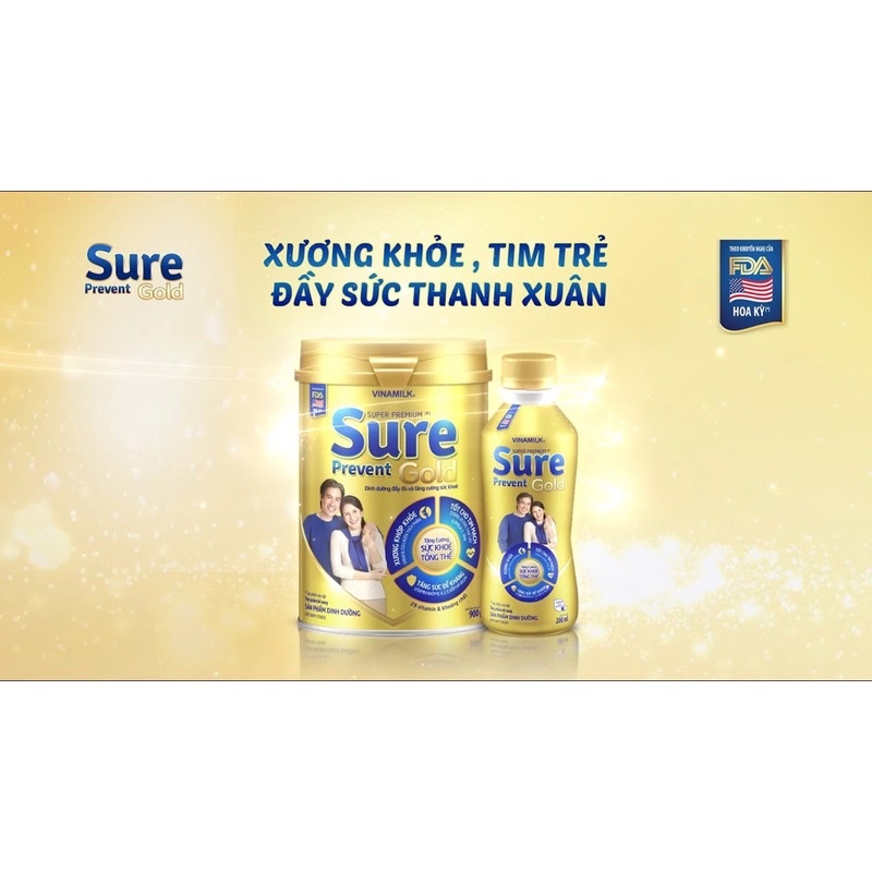 Sữa Bột Dinh Dưỡng Vinamilk Sure Prevent Lon 900g