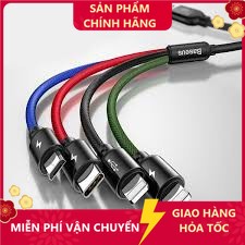 Cáp sạc đa năng 4 in 1 baseus rapid series - dây sạc 4 đầu cho , samsung oppo huawei,...vv- HSHOP