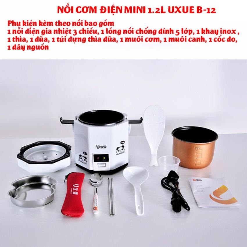 Nồi Cơm Điện Mini Cao Cấp 1.2L UXUE B12 | BigBuy360 - bigbuy360.vn