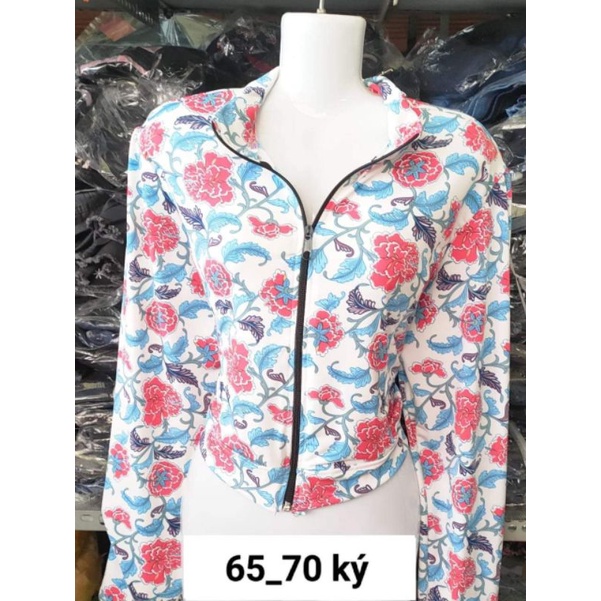 Áo khoác chống nắng thun aty đẹp có khoá kéo