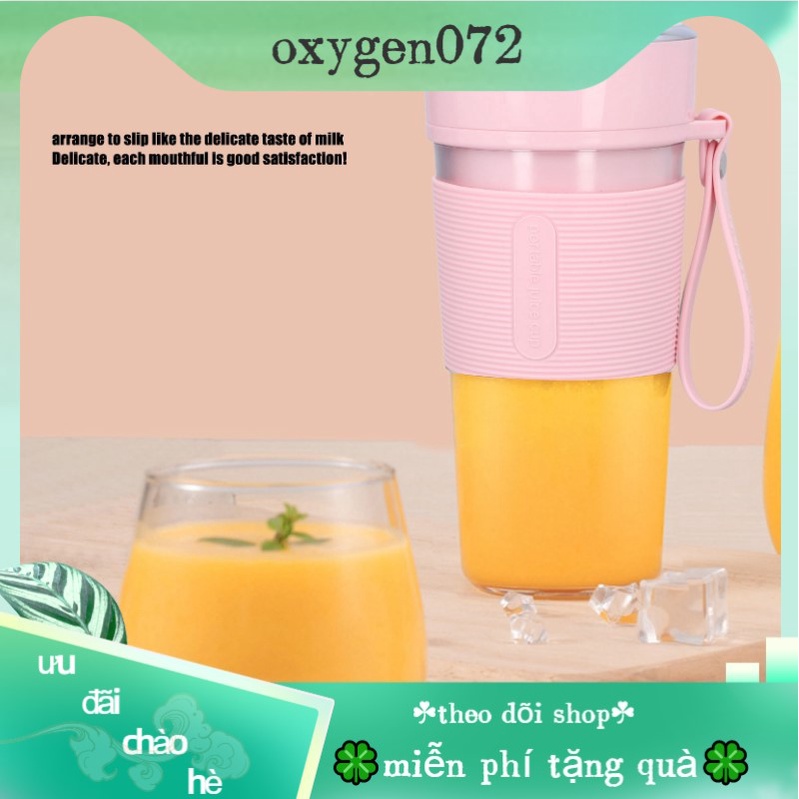 Oxygen072 Máy Xay Sinh Tố Trái Cây Sạc Điện Máy ép trái cây Cốc  nhỏ cầm tay đa chức năng USB Sạc trộn cho văn phòng tại nhà