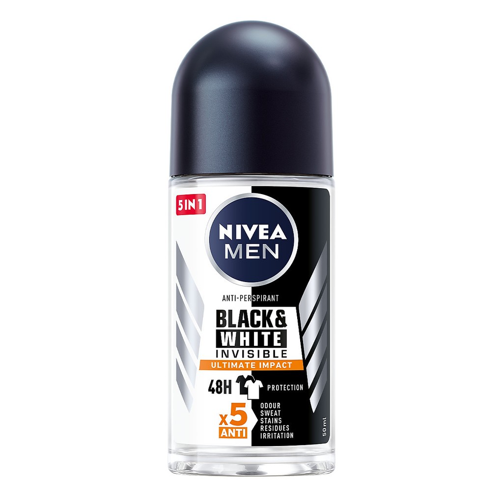 LĂN NGĂN MÙI NIVEA MEN BLACK &amp; WHITE INVISIBLE X5 ANTI 50ML