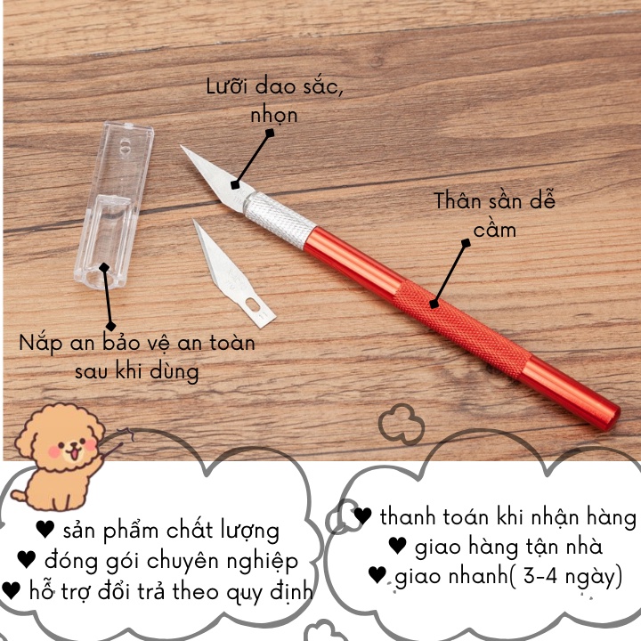 Dao washi tape sticker rọc giấy nhiều màu sắc bắt mắt thiết kế kim loại cao cấp VPBL03