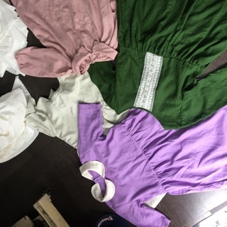 Set đầm linen bé gái