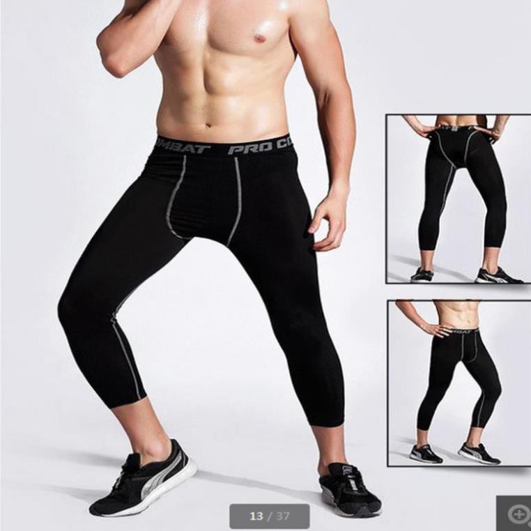 QUẦN GIỮ NHIỆT LEGGING COMBAT PRO NAM TẬP GYM BÓNG ĐÁ BÓNG RỔ CHƠI THỂ THAO ་  ྇