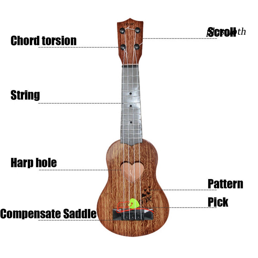 Đàn Ukulele Mini Dễ Thương Cho Bé