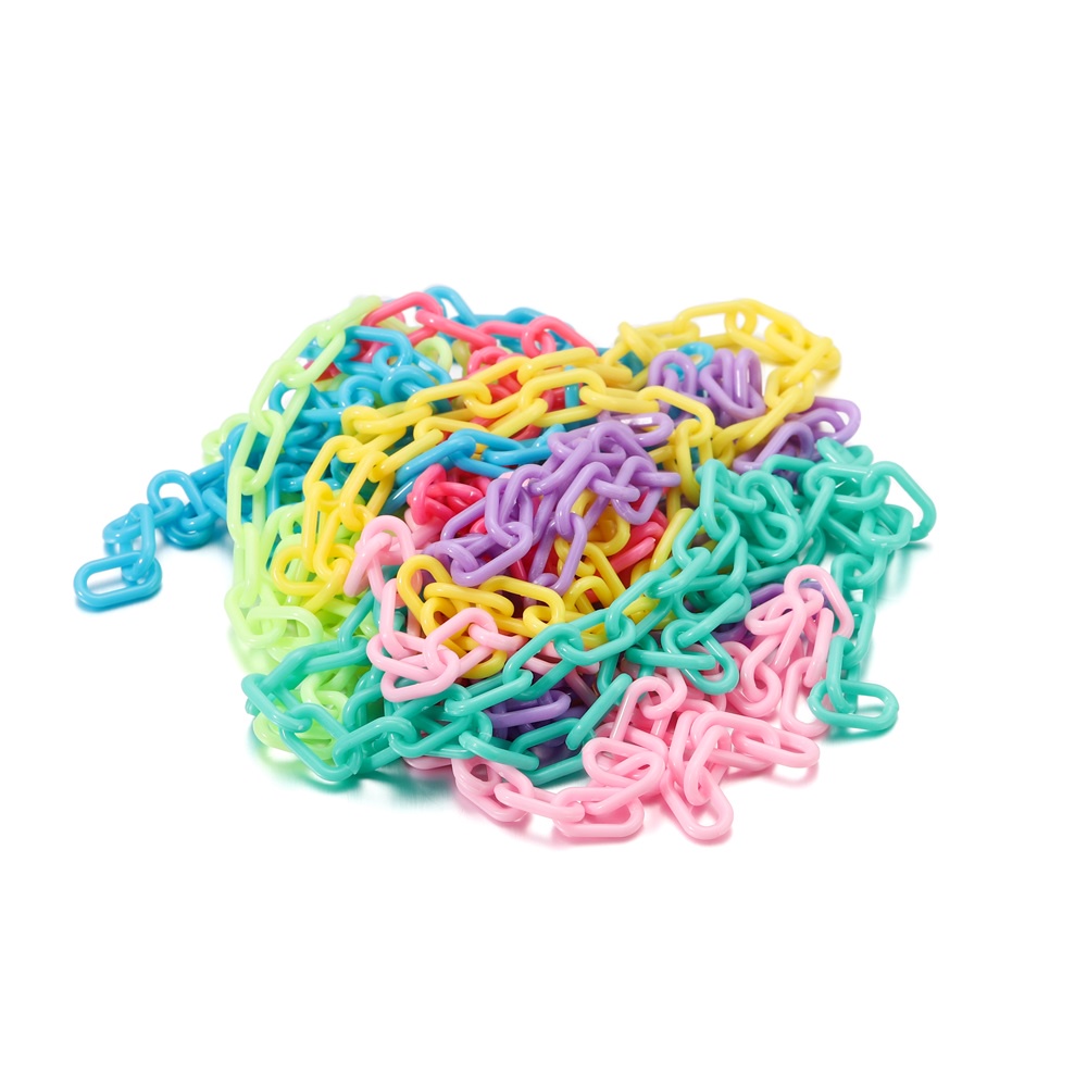 Set 10 chuỗi dây đeo khẩu trang St.kunkka kiểu tròn bằng nhựa nhiều màu sắc